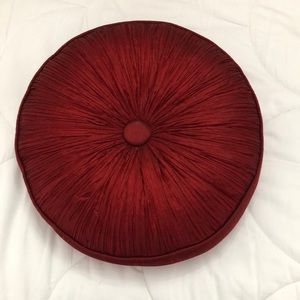 Red decorative pillow